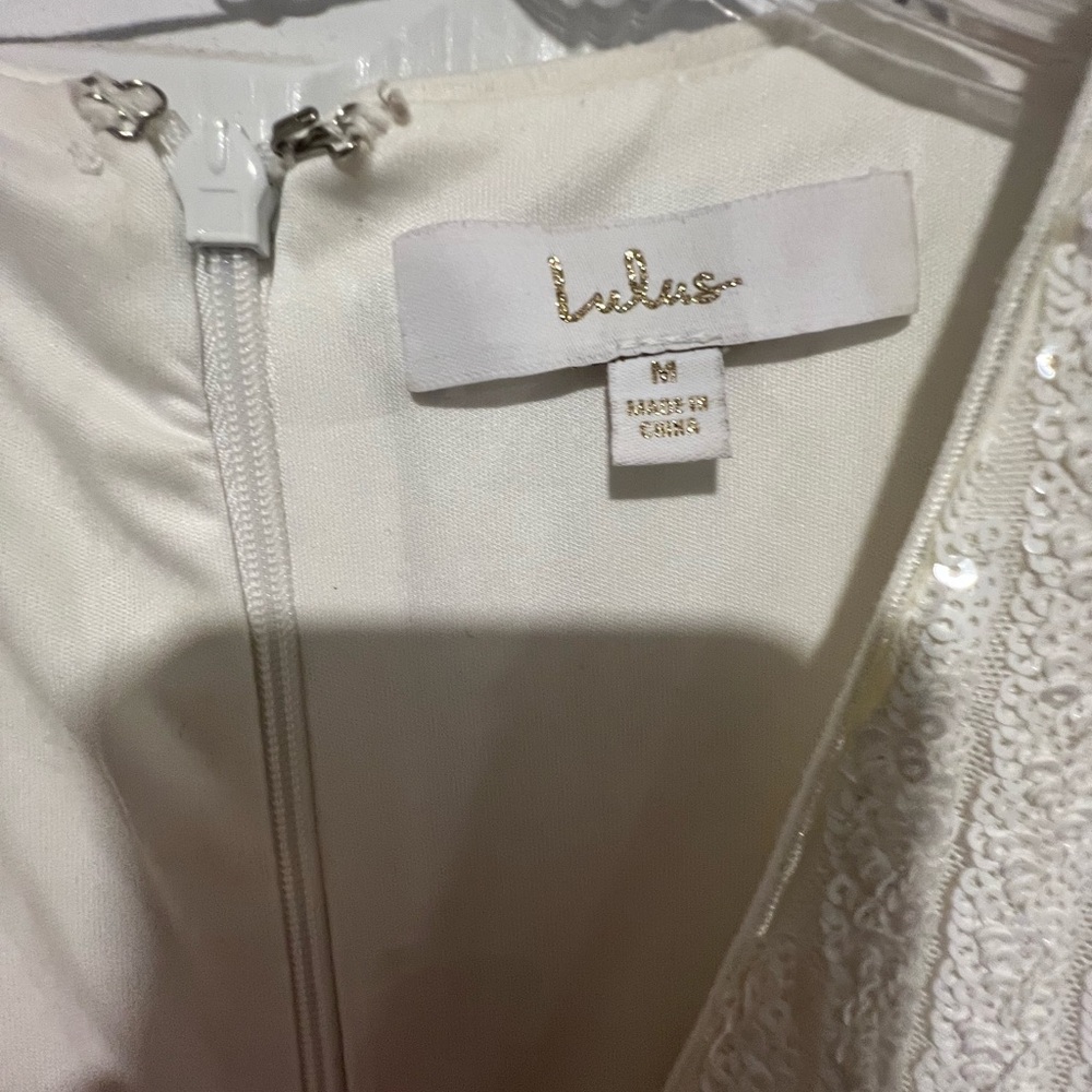 Love Lasts Forever White Sequin Long Sleeve Maxi Dress